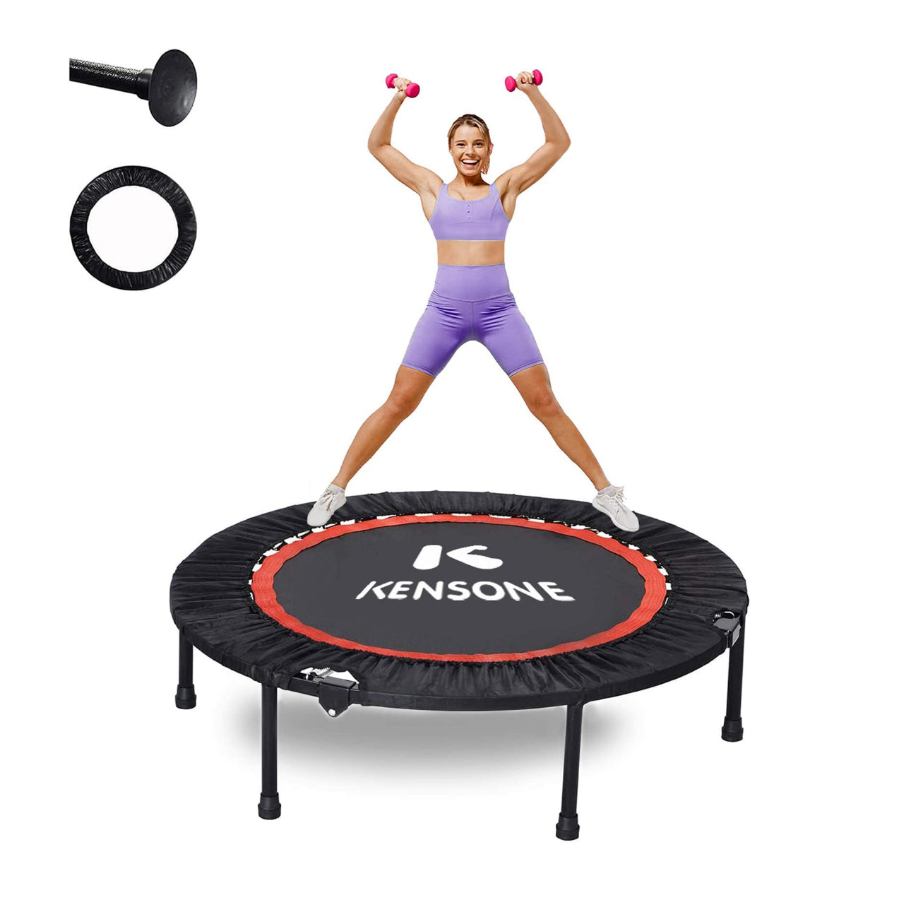 Kensone Fitness Trampoline (With Adjustable Handle)