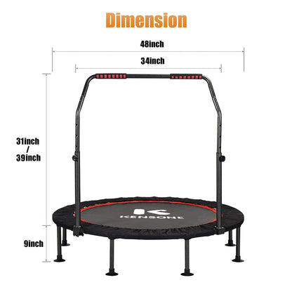 Kensone Fitness Trampoline (With Adjustable Handle)